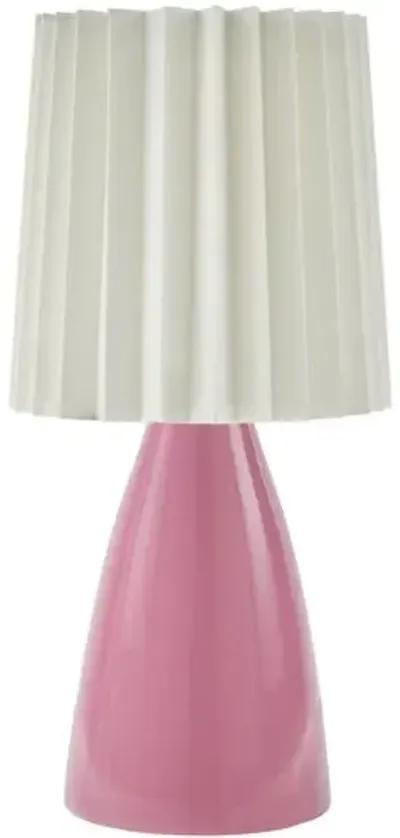 Pania Accent Table Lamp - Pink - 13Hx6.3Wx6.3D in