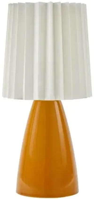 Pania Accent Table Lamp - Orange - 13Hx6.3Wx6.3D in