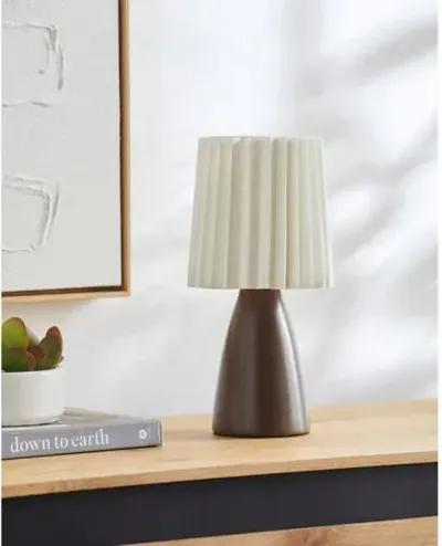 Pania Accent Table Lamp - Brown - 13Hx6.3Wx6.3D in