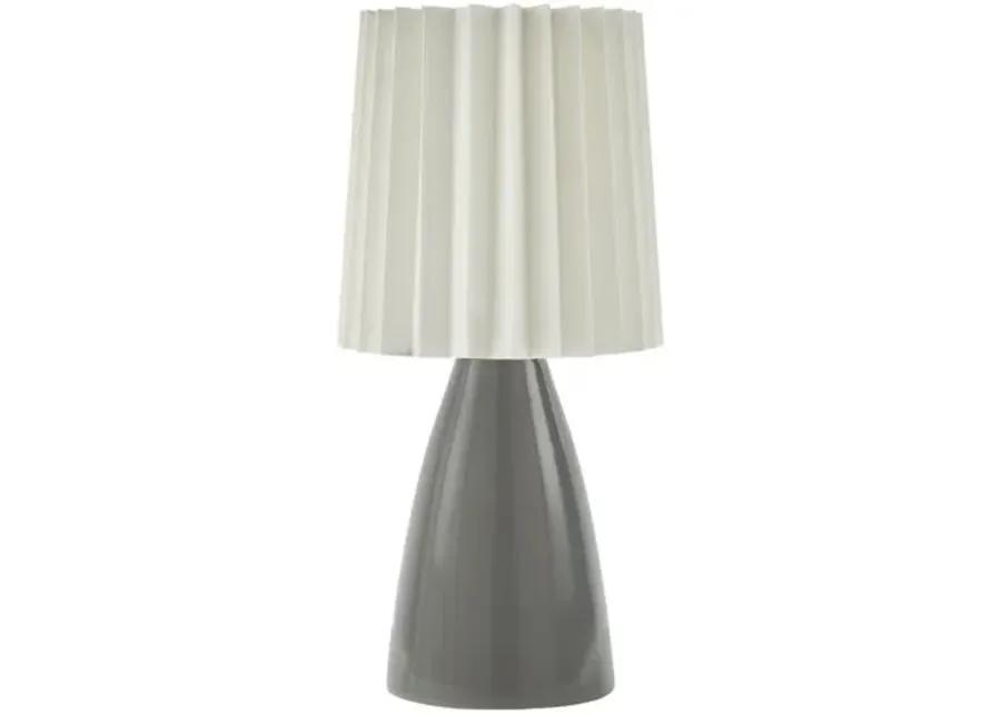 Pania Accent Table Lamp - Gray - 13Hx6.3Wx6.3D in