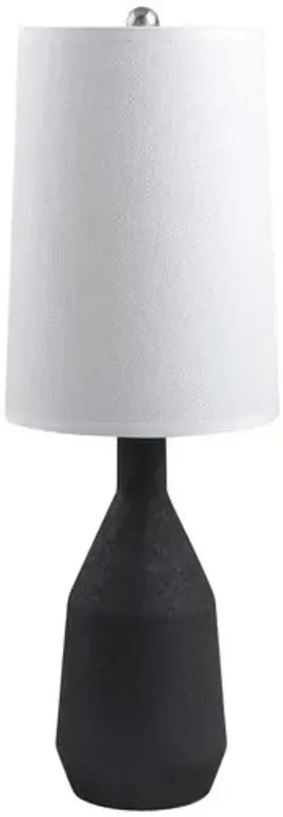 Neeta Ceramic Table Lamp - Black