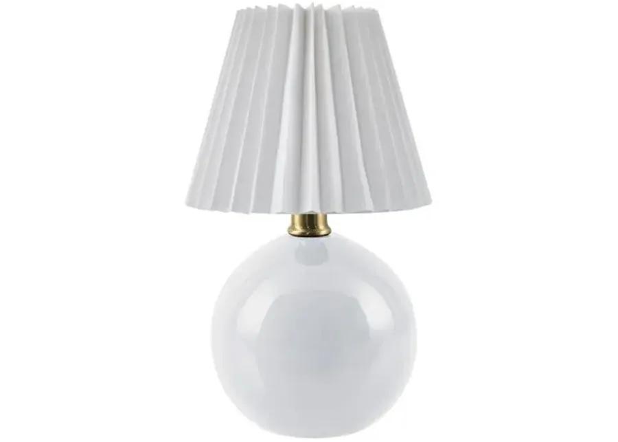 Loula Accent Table Lamp - White - 12Hx7.7Wx7.7D in