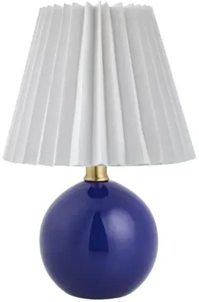 Loula Accent Table Lamp - Blue - 12Hx7.7Wx7.7D in