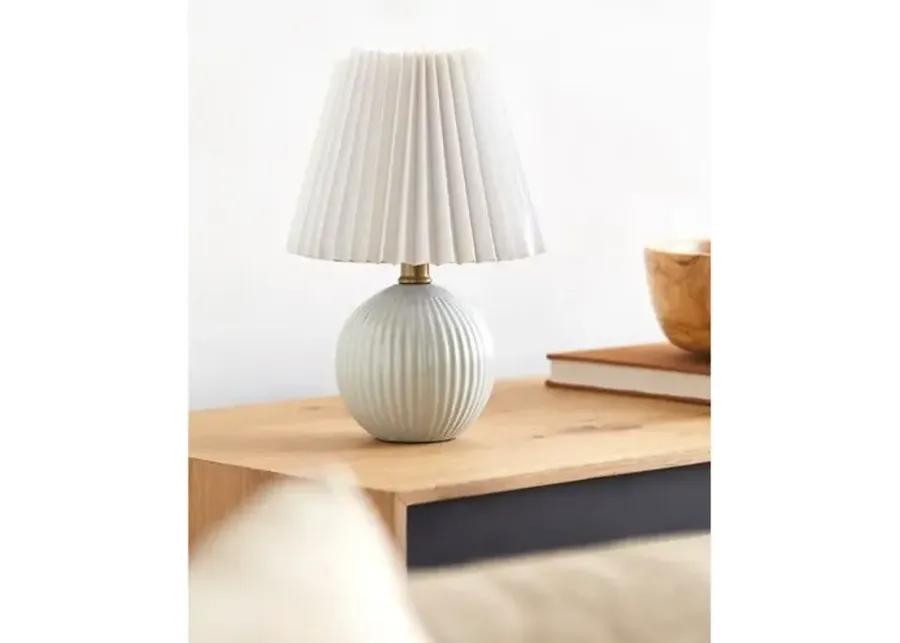 Loula Textured Accent Table Lamp - Blue - 12Hx7.7Wx7.7D in