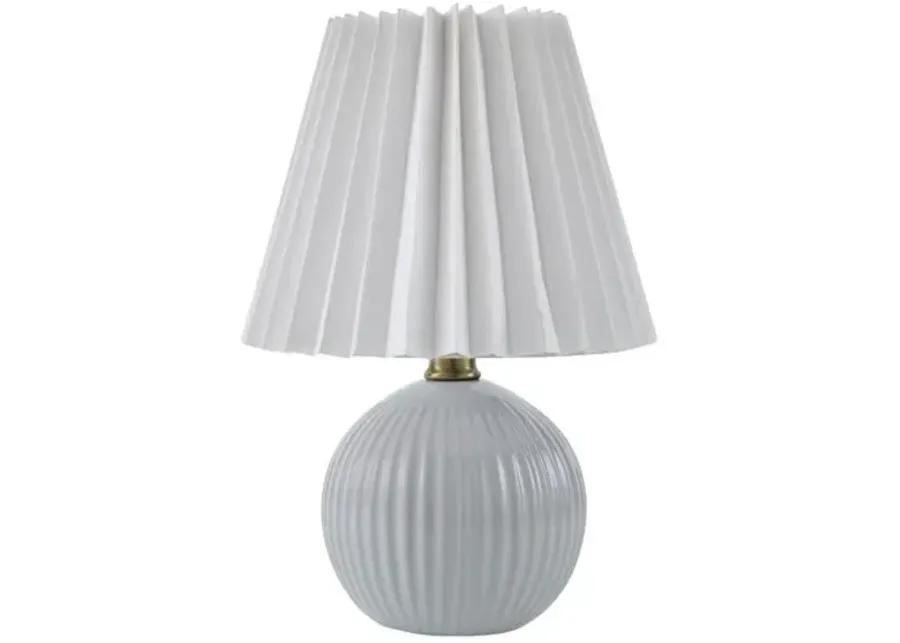 Loula Textured Accent Table Lamp - White - 12Hx7.7Wx7.7D in