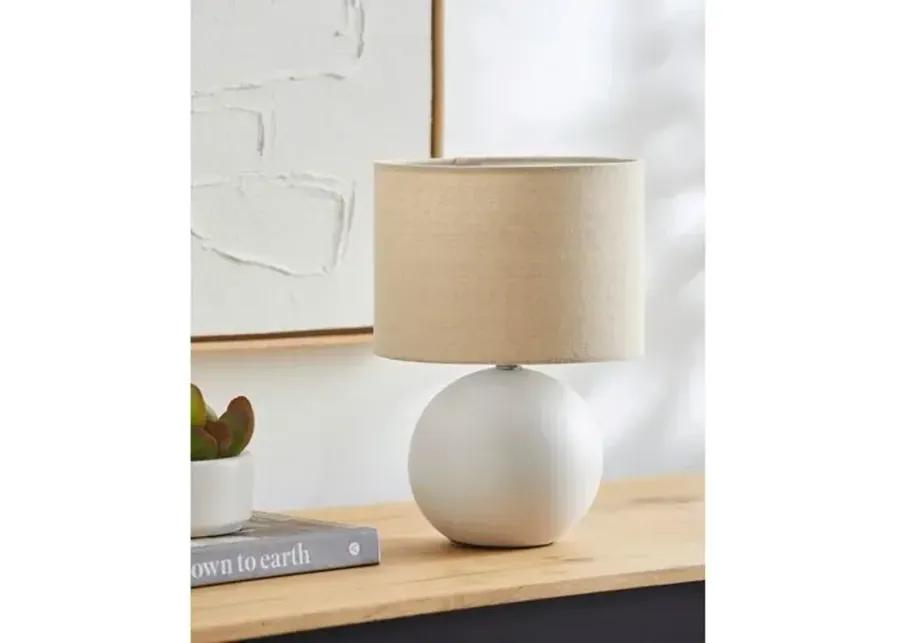 Pia Ball Accent Table Lamp - White - 10Hx8Wx8D in