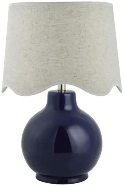 Joy Scallop Shade Table Lamp - Blue