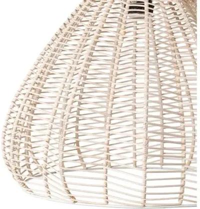 Tulum Rattan Pendant - White