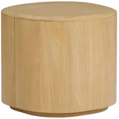 Akio Side Table - Light Natural Oak - Tulsi Home - Brown