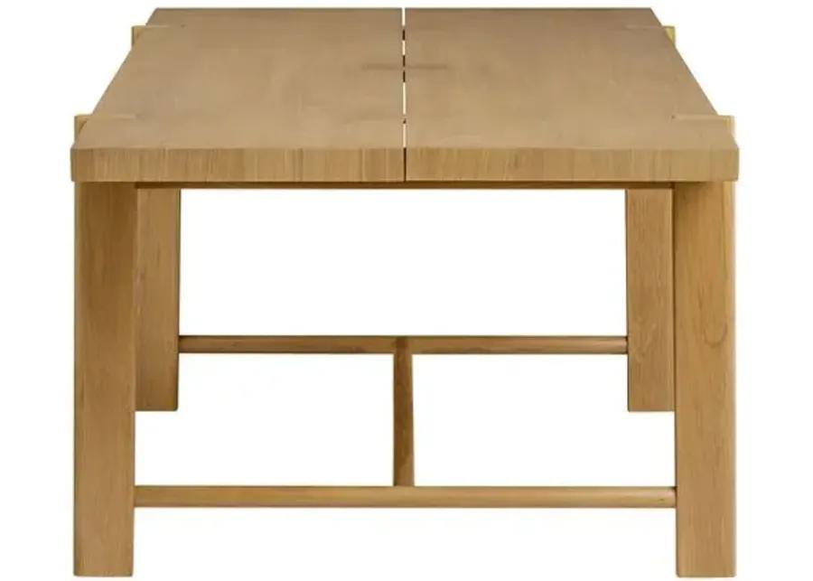 Kenneth Farmhouse Dining Table - Light Natural Oak - Tulsi Home