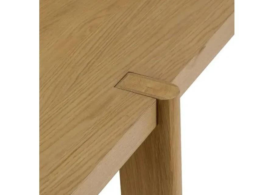 Kenneth Farmhouse Dining Table - Light Natural Oak - Tulsi Home