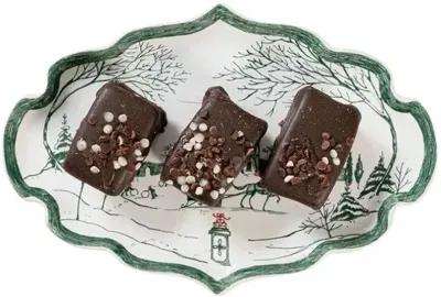 Country Estate Winter Frolic 7" Tray - Juliska - Green