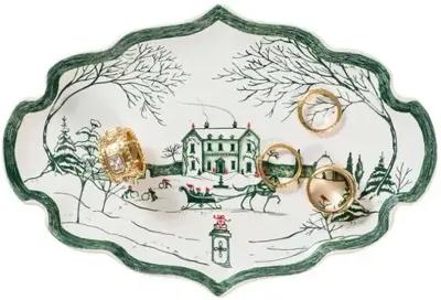 Country Estate Winter Frolic 7" Tray - Juliska - Green