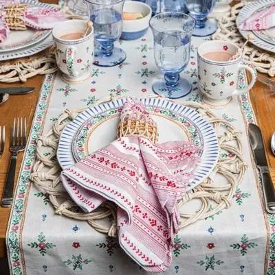 Villa Stripe Napkins - Juliska - Red