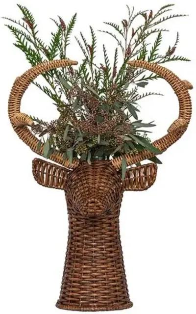 Devon Willow 22" Stag Vase - Juliska - Brown