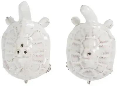 Clever Creatures Turtle Salt and Pepper Set - Juliska - White