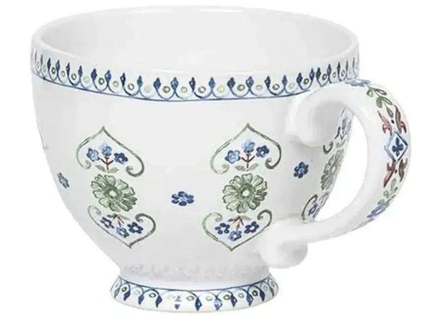 Villa Seville Breakfast Cup - Chambray - Juliska - Blue