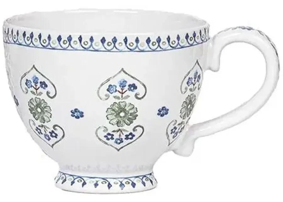 Villa Seville Breakfast Cup - Chambray - Juliska - Blue