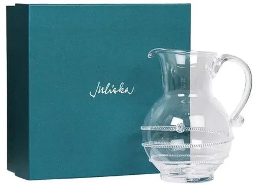 Amalia Glass Round Pitcher - Juliska - Clear