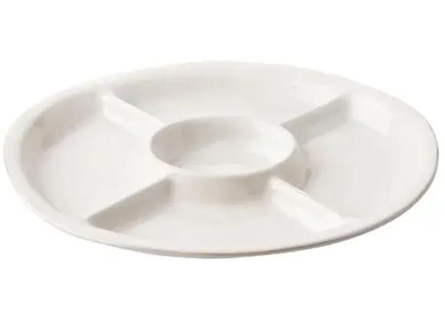 Puro 15" Crudite Platter - Whitewash - Juliska