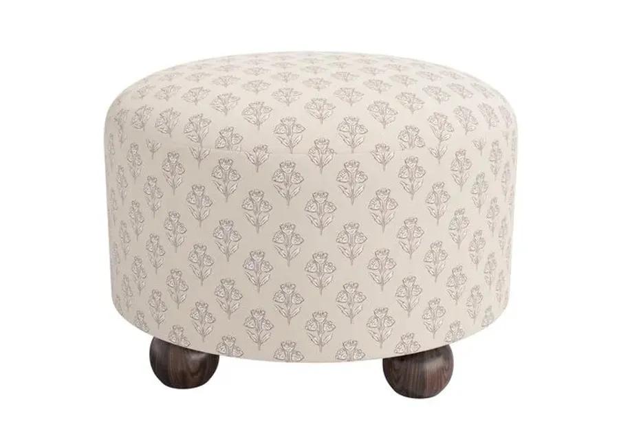 Brooke Ottoman - Francie - Ivory