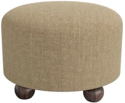 Brooke Ottoman - Linen - Brown