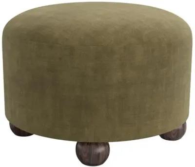 Brooke Ottoman - Velvet - Green