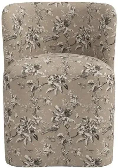 Gail Dining Chair - Michigan Bird Toile - Beige