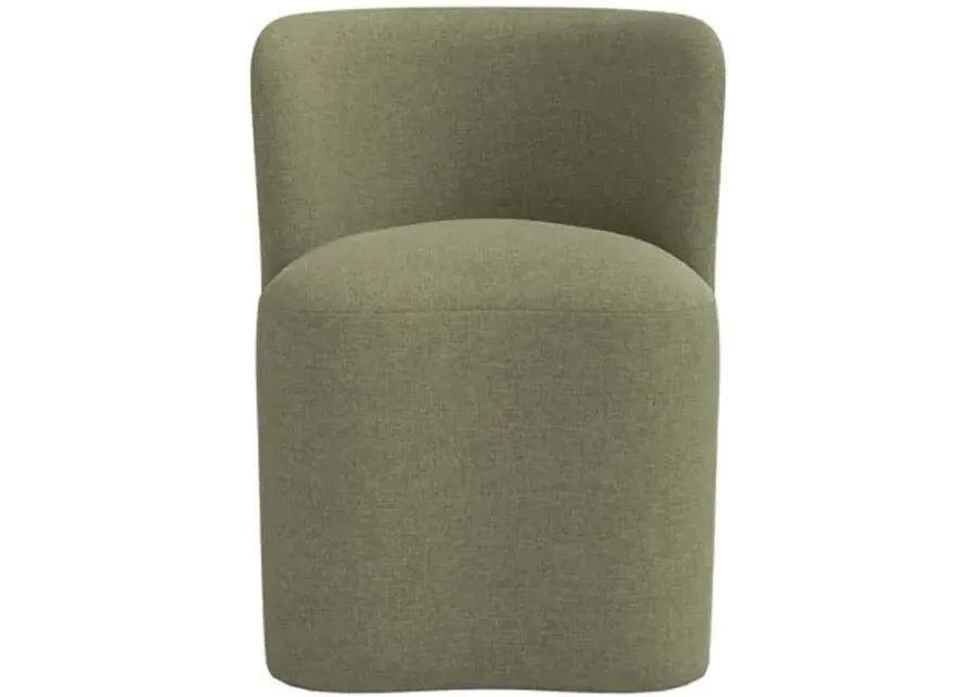 Gail Dining Chair - Linen - Green