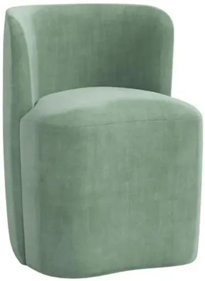 Gail Dining Chair - Velvet - Green