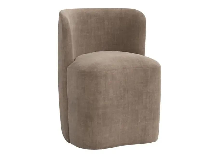 Gail Dining Chair - Velvet - Gray