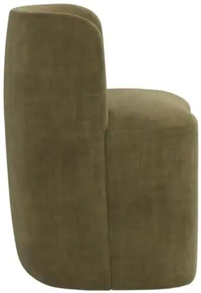 Gail Dining Chair - Velvet - Green