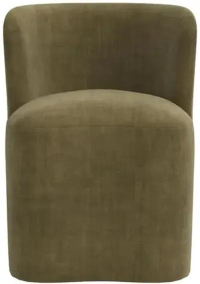 Gail Dining Chair - Velvet - Green