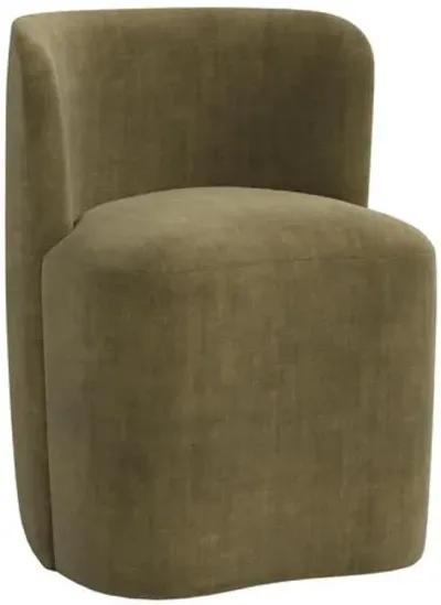 Gail Dining Chair - Velvet - Green