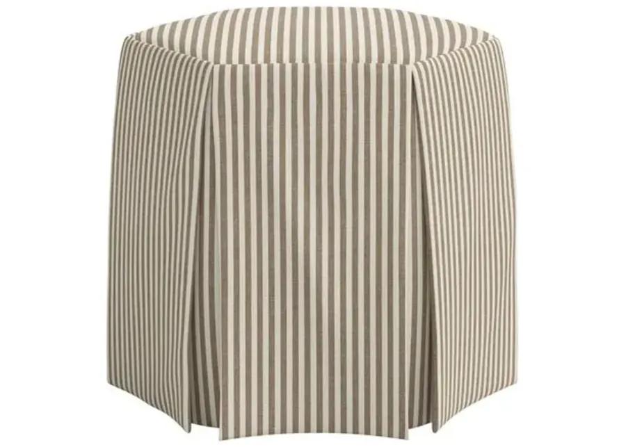 Jessie Ottoman - Jane Stripe - Brown