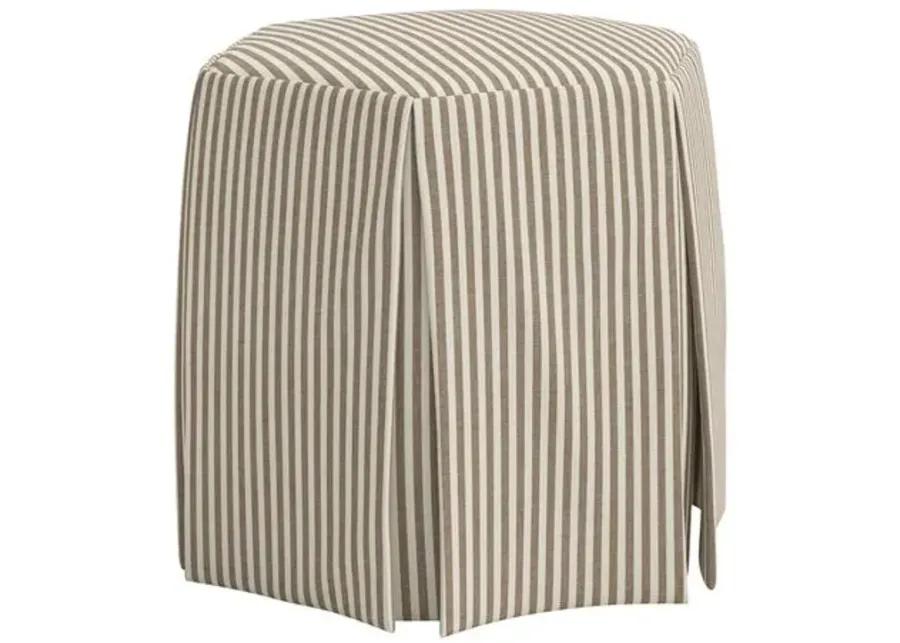 Jessie Ottoman - Jane Stripe - Brown