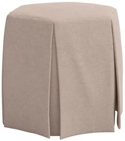 Jessie Ottoman - Linen - Gray