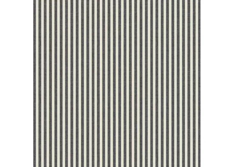 June Ottoman - Jane Stripe - Gray