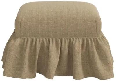 June Ottoman - Linen - Brown