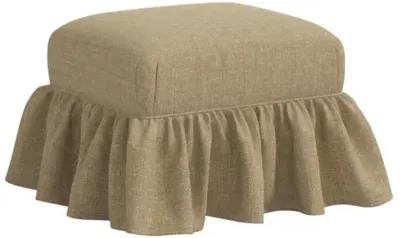 June Ottoman - Linen - Brown