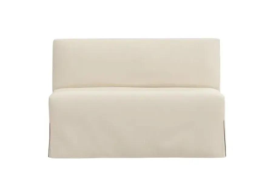 Lindy Slipcover Dining Banquette - Linen - Ivory