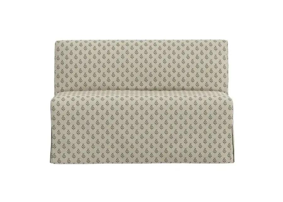 Lindy Slipcover Dining Banquette - Francie - Green