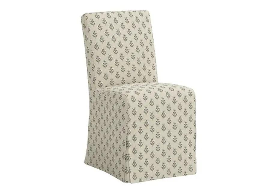 Lindy Slipcover Dining Chair - Francie - Green