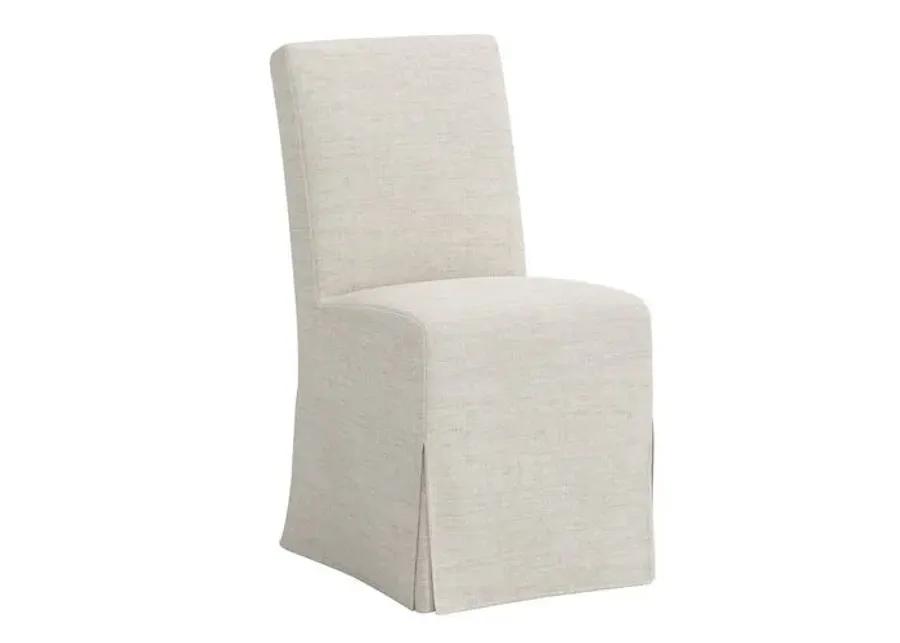 Lindy Slipcover Dining Chair - Linen - Gray