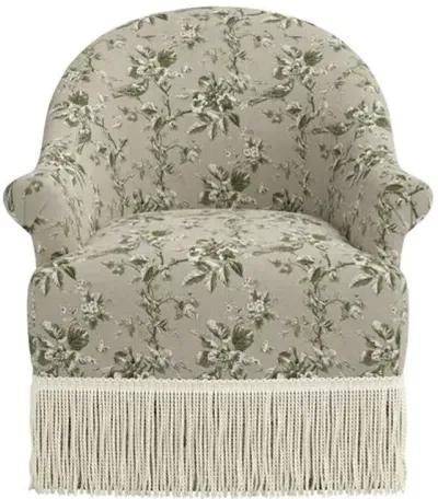 Marie Swivel Chair - Michigan Bird Toile