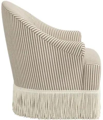 Marie Swivel Chair - Jane Stripe