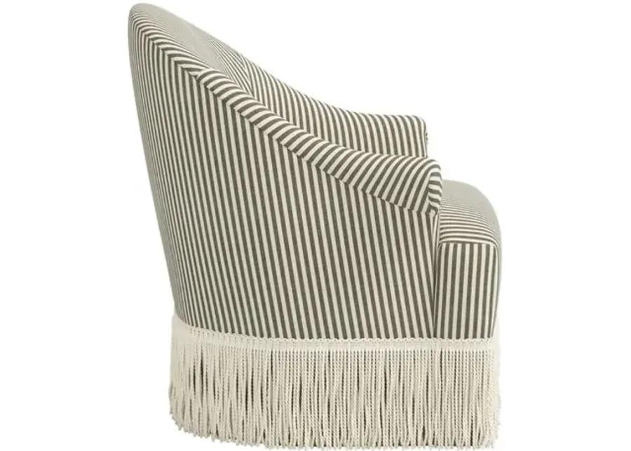 Marie Swivel Chair - Jane Stripe