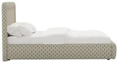 Marisa Platform Bed - Francie - Green, Upholstered, Comfortable & Durable