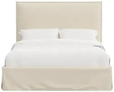 Maura Slipcover Bed - Linen - Ivory