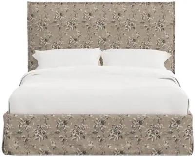 Maura Slipcover Bed - Michigan Bird Toile - Beige